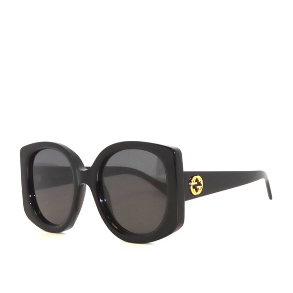 Gucci GG1257S 001 Black Gray Sunglasses 1257